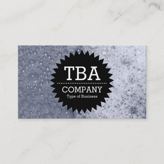 Black Circle Star v2 - Seifenblasen 03 Visitenkarte (Vorderseite)