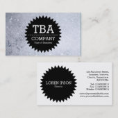 Black Circle Star v2 - Seifenblasen Visitenkarte (Vorne/Hinten)