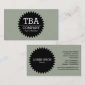 Black Circle Star v2 - Wüstenlandschaft Visitenkarte (Vorne/Hinten)