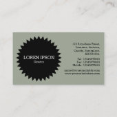 Black Circle Star v2 - Wüstenlandschaft Visitenkarte (Rückseite)