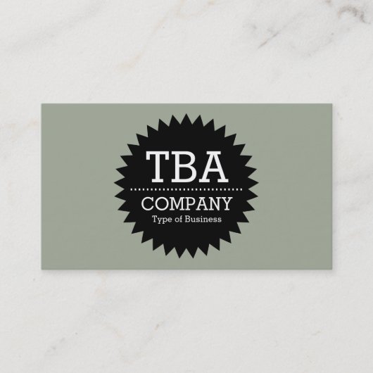 Black Circle Star v2 - Wüstenlandschaft Visitenkarte (Vorderseite)