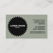 Black Circle Star - Wüstenlandschaft Visitenkarte (Rückseite)