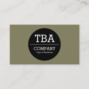 Black Circle v2 - 847f5d Visitenkarte