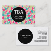 Black Circle v2 -Abstrakt 160417 - Farben Visitenkarte (Vorne/Hinten)