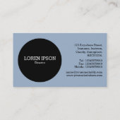 Black Circle v2 - Chrome Tubes Visitenkarte (Rückseite)