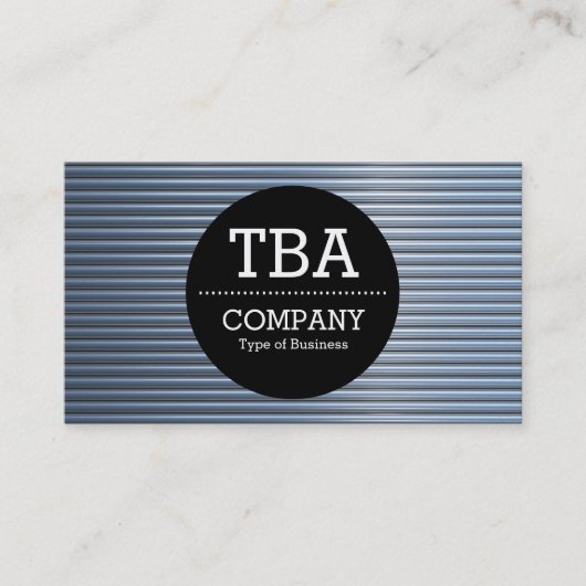 Black Circle v2 - Chrome Tubes Visitenkarte (Vorderseite)