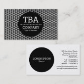 Black Circle v2 - Honeycomb Visitenkarte (Vorne/Hinten)