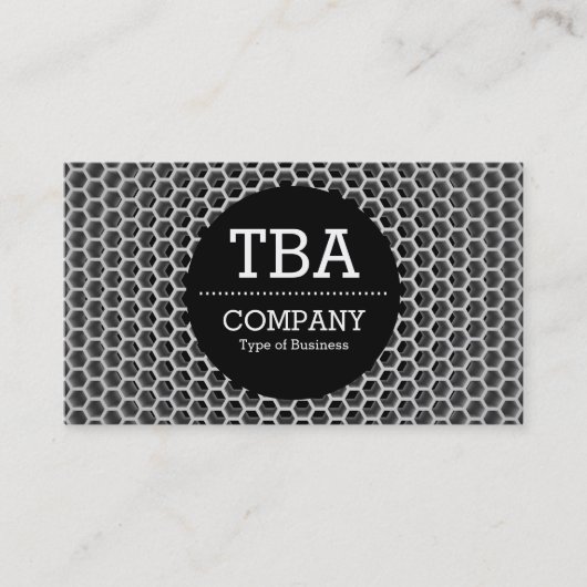 Black Circle v2 - Honeycomb Visitenkarte (Vorderseite)
