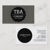Black Circle v2 - Honeycomb Warm Visitenkarte (Vorne/Hinten)