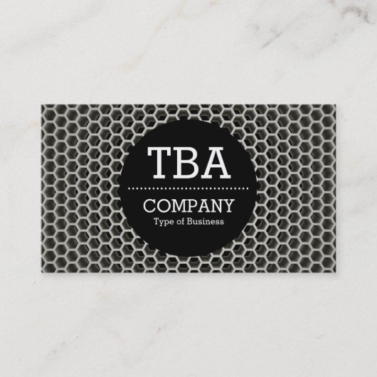 Black Circle v2 - Honeycomb Warm Visitenkarte (Vorderseite)