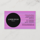 Black Circle v2 - Lila gebürstet Visitenkarte (Rückseite)