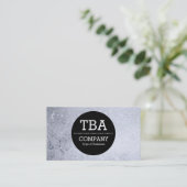 Black Circle v2 - Seifenblasen Visitenkarte (Stehend Vorderseite)