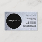 Black Circle v2 - Seifenblasen Visitenkarte (Rückseite)