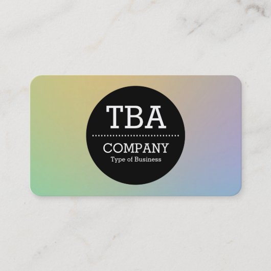 Black Circle v2 - Weichzeichner Visitenkarte (Vorderseite)