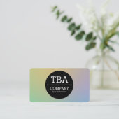 Black Circle v2 - Weichzeichner Visitenkarte (Stehend Vorderseite)