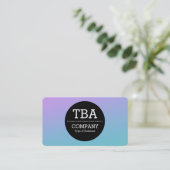 Black Circle v2 - Weichzeichner Visitenkarte (Stehend Vorderseite)