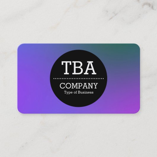 Black Circle v2 - Weichzeichner Visitenkarte (Vorderseite)