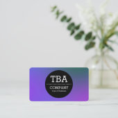 Black Circle v2 - Weichzeichner Visitenkarte (Stehend Vorderseite)