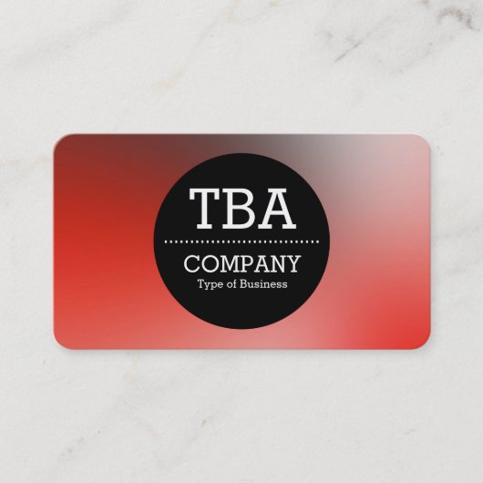 Black Circle v2 - Weichzeichner Visitenkarte (Vorderseite)