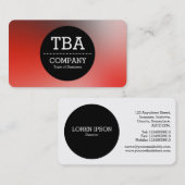 Black Circle v2 - Weichzeichner Visitenkarte (Vorne/Hinten)