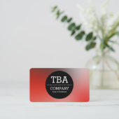 Black Circle v2 - Weichzeichner Visitenkarte (Stehend Vorderseite)