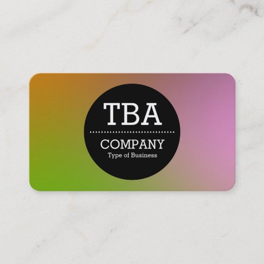 Black Circle v2 - Weichzeichner Visitenkarte (Vorderseite)