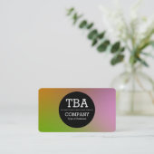 Black Circle v2 - Weichzeichner Visitenkarte (Stehend Vorderseite)