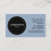 Black Circle v3 - Chrome Tubes Visitenkarte (Rückseite)