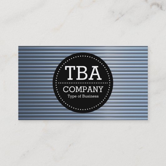 Black Circle v3 - Chrome Tubes Visitenkarte (Vorderseite)