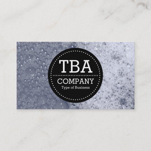 Black Circle v3 - Seifenblasen 03 Visitenkarte (Vorderseite)