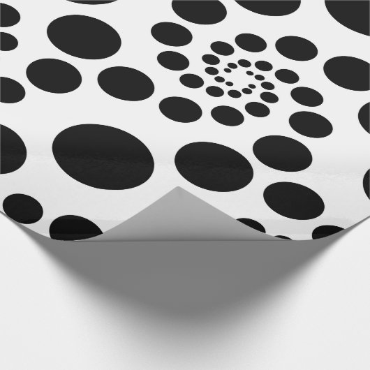 Black Circles Geschenkpapier (Ecke)