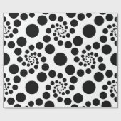 Black Circles Geschenkpapier (Flach)