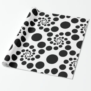 Black Circles Geschenkpapier