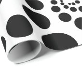Black Circles Geschenkpapier (Rolleneckpunkt)