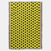 Black Circles on Yellow Background Decke (Vorderseite Vertikal)