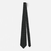 Black Circular Delight Neck Tie Krawatte (Vorderseite)