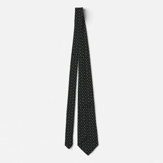 Black Circular Delight Neck Tie Krawatte (Rückseite)