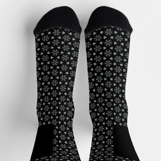 Black Circular Delight Socks Socken (Oben)