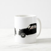 Black Citroen 2CV Kaffeetasse (VorderseiteRechts)
