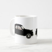 Black Citroen 2CV Kaffeetasse (Vorderseite Links)