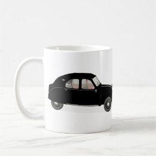 Black Citroen 2CV Kaffeetasse