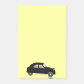 Black Citroen 2CV Post-it Klebezettel (Vorderseite)