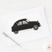 Black Citroen 2CV Rechteckiger Aufkleber (Umschlag)