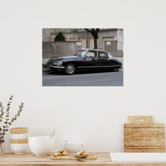 Black Citroën DS Poster (Küche)