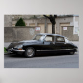 Black Citroën DS Poster (Vorne)