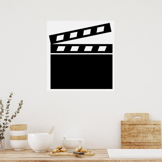Black Clapperboard Poster (Küche)
