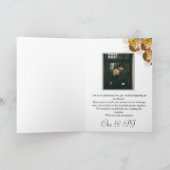 Black Classic Elegante Hochzeit Einladung (Innenseite)