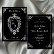 Black Classic Gothic-Hochzeit