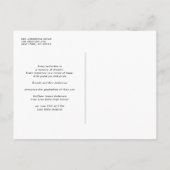 Black Classic Graduation Cap Foto Abschluss Ankündigungspostkarte (Rückseite)