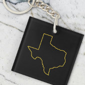 Black Classic Texas Key Chain Schlüsselanhänger